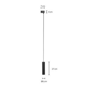 Arcchio Ejona rail-hanglamp zwart GU10 6/27cm