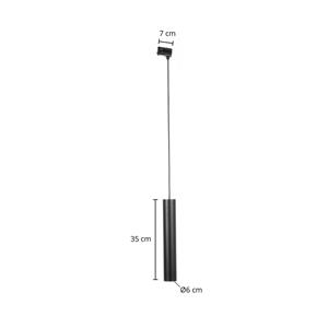 Arcchio Ejona rail-hanglamp zwart GU10 6/35cm