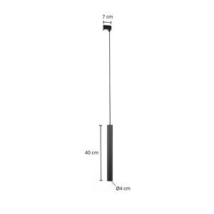 Arcchio Ejona rail-LED hanglamp zwart 4/40cm