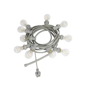 PR Home Bright LED lichtketting 10-lamps grijs