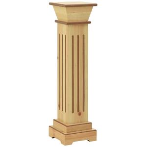 Klassischer Säulen-Pflanzenständer Helles Holz 17x17x66 cm Vidaxl Braun