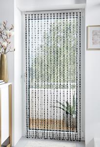 locker Türvorhang "Pearl", (1 St.), Kunststoff, transparent/schwarz, 72 Stränge