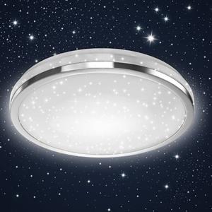 B.K.Licht Led-plafondlamp BK_DL1303 LED Deckenlampe, Sternendekor, 4.000K neutralweißes Licht (1 stuk)