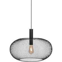 Anne Light & home Moderne Hanglamp -  - Acryl - Modern - Retro - E27 - L: 50cm - Voor Binnen - Woonkamer - Eetkamer - Zwart