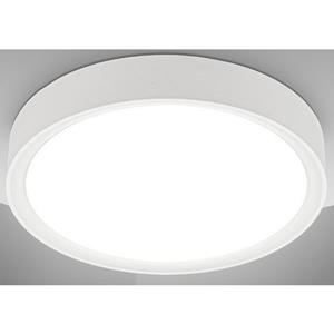 B.K.Licht Led-plafondlamp BK_DL1433 LED Deckenlampe, Ø25cm, Neutralweißes Licht, Weiß (1 stuk)