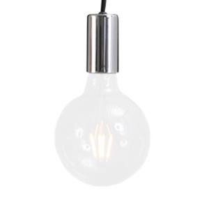 Masterlight Chrome pendel hanglamp Concepto zwart met grijs 2237-07
