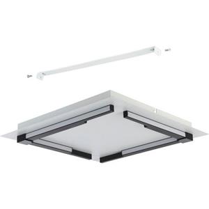 EGLO LED Deckenleuchte Zampote in Weiß und Schwarz 25W 3300lm eckig