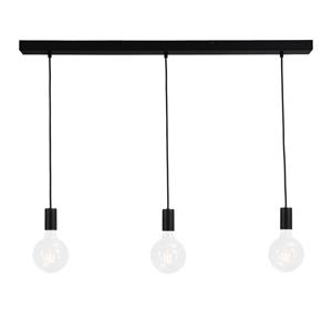 Masterlight Zwarte pendel hanglamp Concepto 3-lichts 2237-05-100-3
