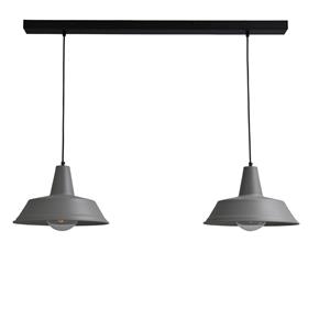 Masterlight Vintage eettafellamp Industria 2x35 2-lichts grijs met zwart 2546-00-00-S-100-2