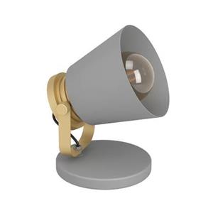EGLO Twicken Tafellamp - E27 - 19,5 cm - Grijs|Goud -Staal