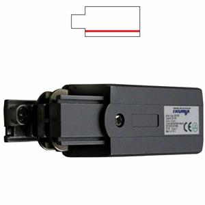 Tronix Aansluitadapter voor een spanningsrail rechts zwart 169-043