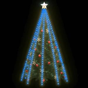VIDAXL Weihnachtsbaum-lichternetz Mit 400 Leds Blau 400 Cm
