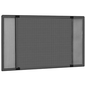 VIDAXL Ausziehbarer Insektenschutz Für Fenster Anthrazit (75-143)x50cm