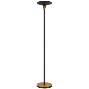 UNILUX Vloerlamp  Baly LED zwart/bamboe | 15 stuks