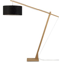 Good&Mojo Vloerlamp Montblanc - Bamboe/Zwart - 175x60x207cm
