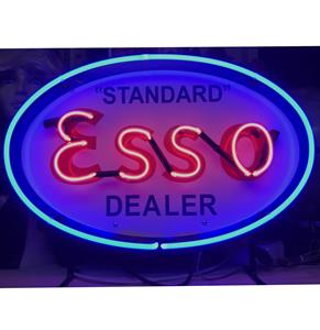 Fiftiesstore Esso Dealer Neon Verlichting Met Achterplaat