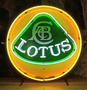 Fiftiesstore Lotus Logo Neon Verlichting Met Achterplaat 65 x 65 cm
