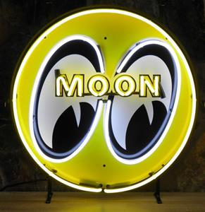 Fiftiesstore Moon Eyes Neon Verlichting Met Achterplaat 65 cm