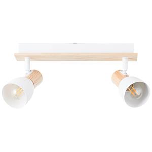 Brilliant Plafondlamp Daintree 2-lichts wit 99711/75