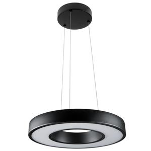 SG Lighting SG Circulus Pendel LED Plafondlamp zwart 17W 2700K dimbaar 36cm doorsnede in hoogte verstelbaar