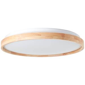 brilliant Alson led Deckenleuchte 48cm holz hell/weiß, Metall/Holz/Kunststoff, 1x 32 w led integriert, (Lichtstrom: 3300lm, Lichtfarbe: 3000-6500K) - weiß