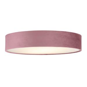 Searchlight Plafondlamp Drum Pleat 50cm velvet roze 23298-3PI