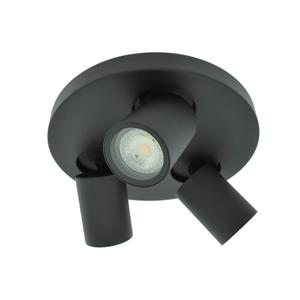 Outlight Zwarte badkamerspot Seller - IP44 3-lichts 90632