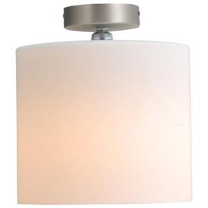 Masterlight Plafondlamp Cilindra 25cm wit met metaalgrijs 5110-37-06