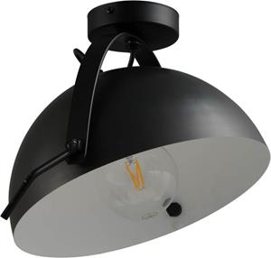 Masterlight Landelijke plafondlamp Larino 30 zwart met wit 5199-30-06-B