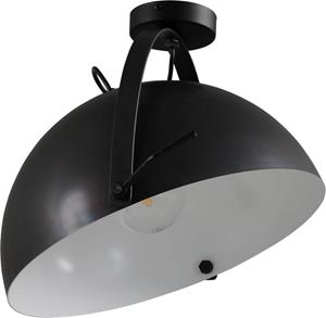 Masterlight Landelijke plafondlamp Larino 40 zwart met wit 5198-30-06-B