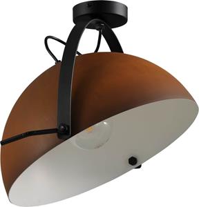 Masterlight Landelijke plafondlamp Larino 40 roestbruin met wit 5198-25-06-B