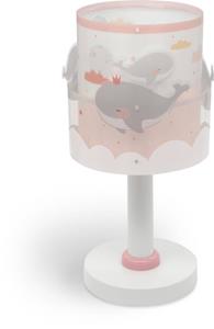 Dalber Roze tafellamp Whale 61171S
