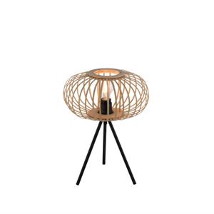 LeuchtenDirekt Tripod tafellamp Racoon hout 11435-79