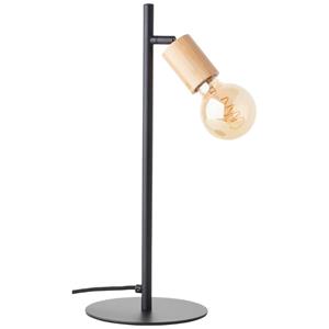 Lampe Tiffany Tischleuchte 45cm schwarz matt/natur Metall/Glas schwarz 1x A60, E27, 28 w - schwarz - Brilliant