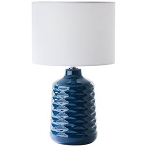 Brilliant Tafellamp Ilysa blauw met wit 94569/73