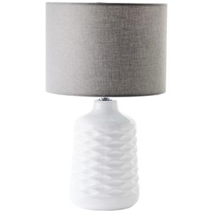 Brilliant Tafellamp Ilysa wit met grijs 94569/70