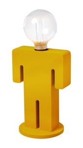 ETH Houten tafellamp Adam Velvet geel 05-TL3288-34