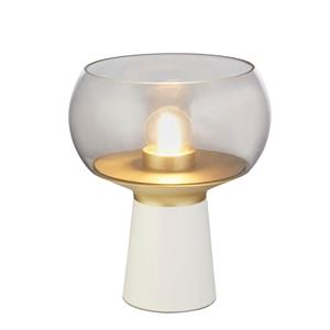 Searchlight Tafellamp Tablu wit/goud met smoke kap EU60241