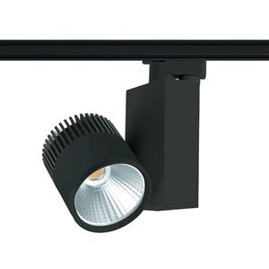 Tronix LED railspot zwart 30W rose kleur type Piemonte voor 3 fase spanningsrail voor vleeswaren verlichting 169-091