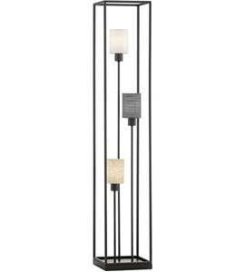 fischer&honsel Kleine Stehlampe ISKO 3flammig Stoffschirme mehrfarbig - Höhe 120cm