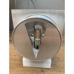 Steinhauer Moderne Wandlamp -  - Metaal - Modern - G9 - L: 13,5cm - Voor Binnen - Woonkamer - Eetkamer - Zilver