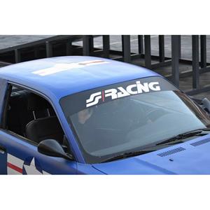 Simoni Racing Zonfilter 'New Logo' - 150x24cm - Zwart