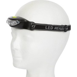 perel Stirnlampe mit 3 sehr hellen WEIßEN LEDs