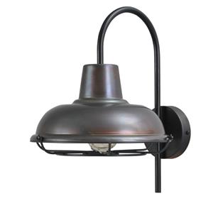 Masterlight Gunmetalen industrie wandlamp Industria 33cm 3045-05-30-06-C