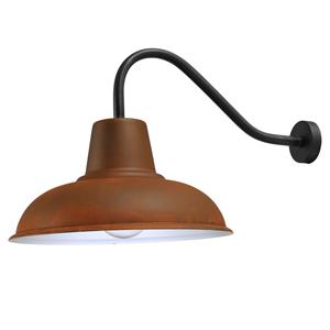 Masterlight Roestbruine wandlamp Industria 73cm roestbruin met zwart 3047-05-25-06
