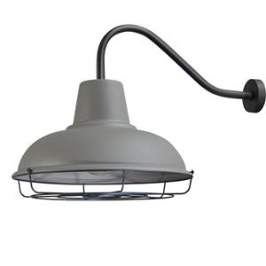 Masterlight Betongrijze industrie wandlamp Industria 73cm diep 3047-05-00-00-C