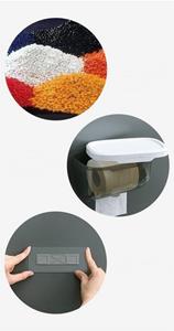 BOTRIBAS Toilettenpapierhalter Toilettenpapierspender Hygienepapierhalter Wandtaschentuchbox (2-St)