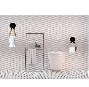 BOTRIBAS Toilettenpapierhalter Papierhandtuchhalter, Vintage-Gewebe, hängendes Seil (1-St)