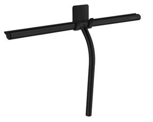 Smedbo Douchewisser met zelfklevende houder 400x210 mm - mat zwart