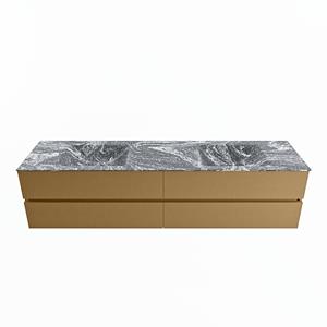 Mondiaz Vica Dlux badmeubel 200cm Oro - Cloud wastafel Lava dubbel - zonder kraangat